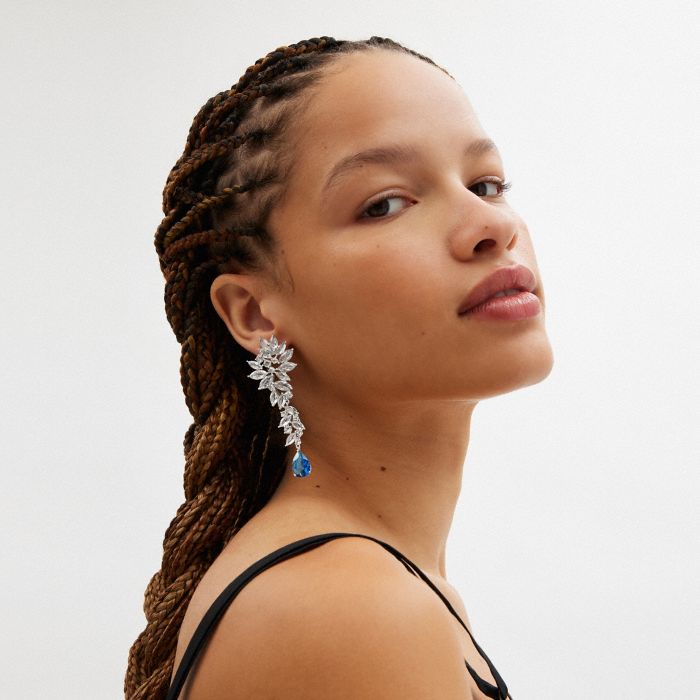 STATEMENT CRYSTAL SINGLE EARRING