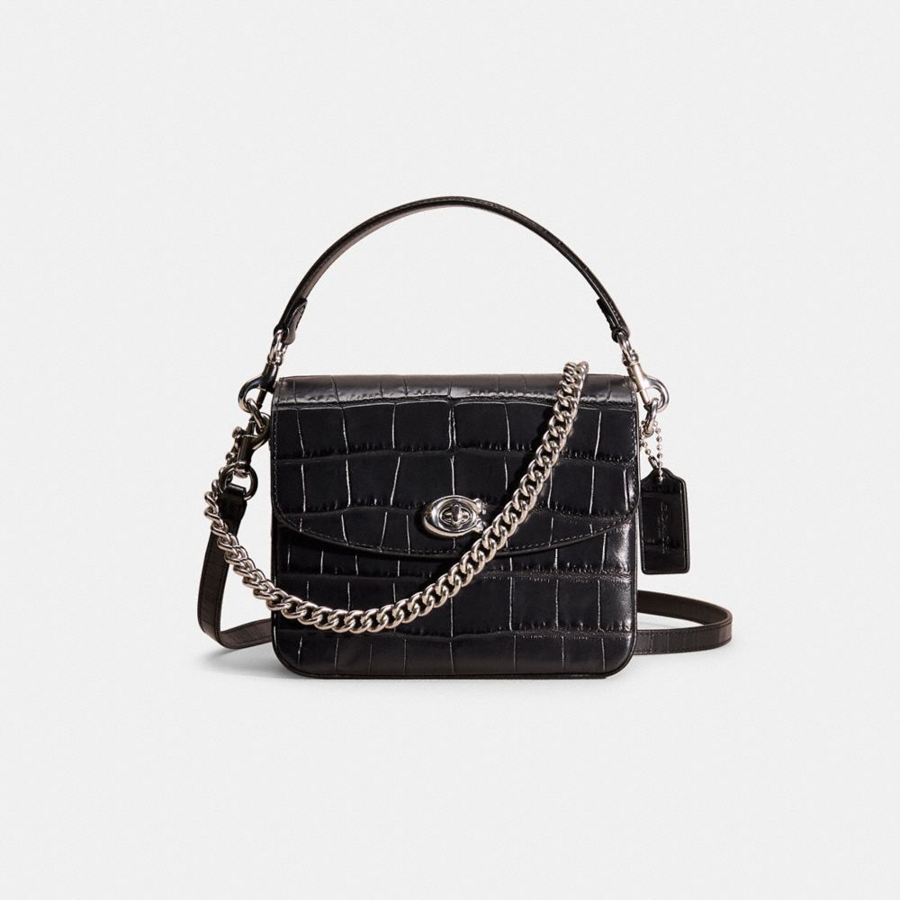 Restored Cassie Crossbody Bag 19 - CAE22 - Silver/Black