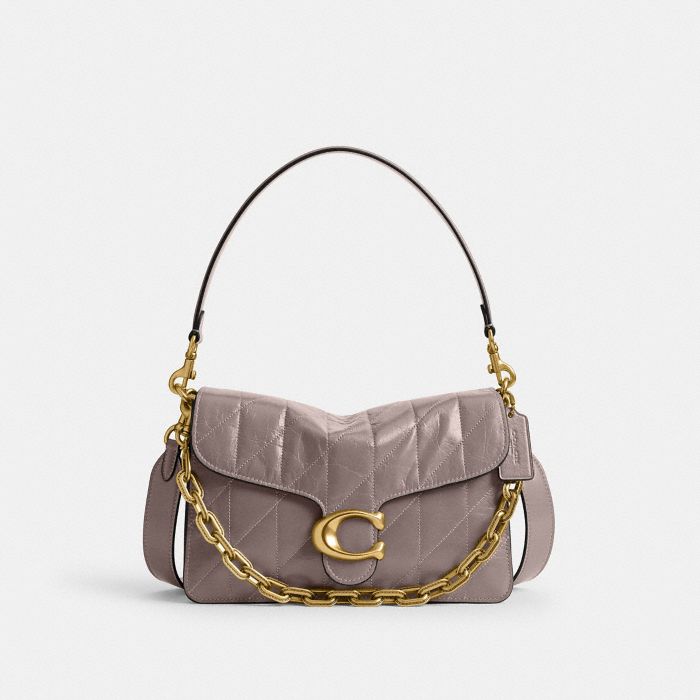 CHAIN TABBY SHOULDER BAG WITH QUILTING