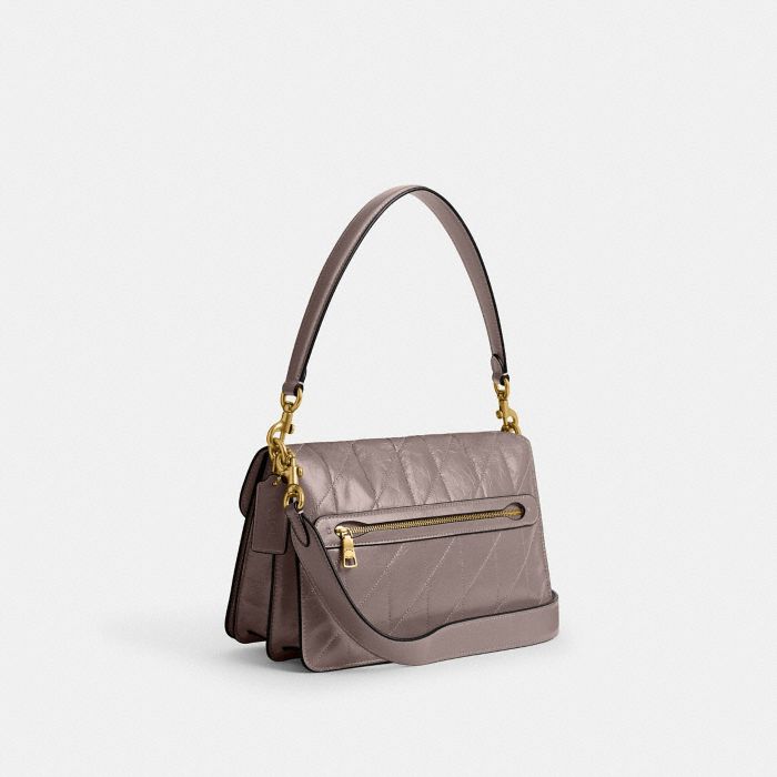 CHAIN TABBY SHOULDER BAG WITH QUILTING