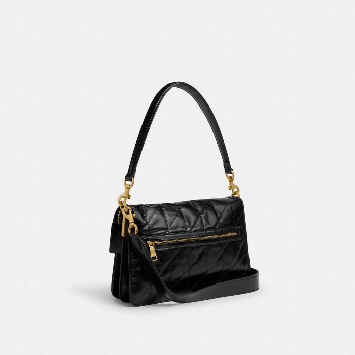 CHAIN TABBY SHOULDER BAG WITH QUILTING