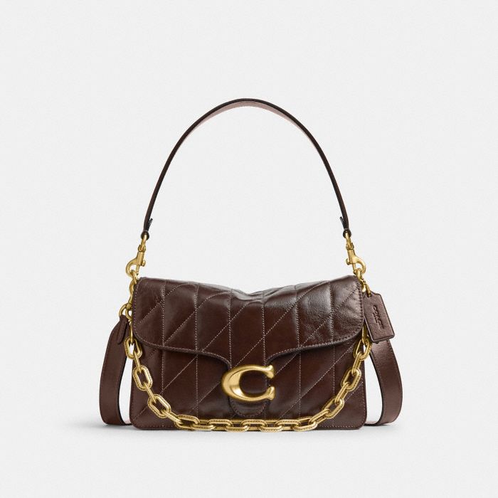 CHAIN TABBY SHOULDER BAG WITH QUILTING