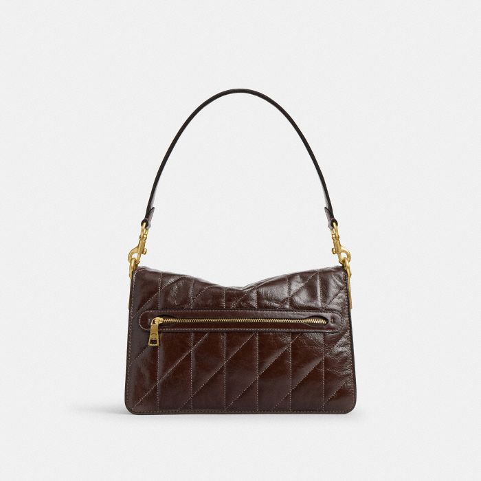 CHAIN TABBY SHOULDER BAG WITH QUILTING