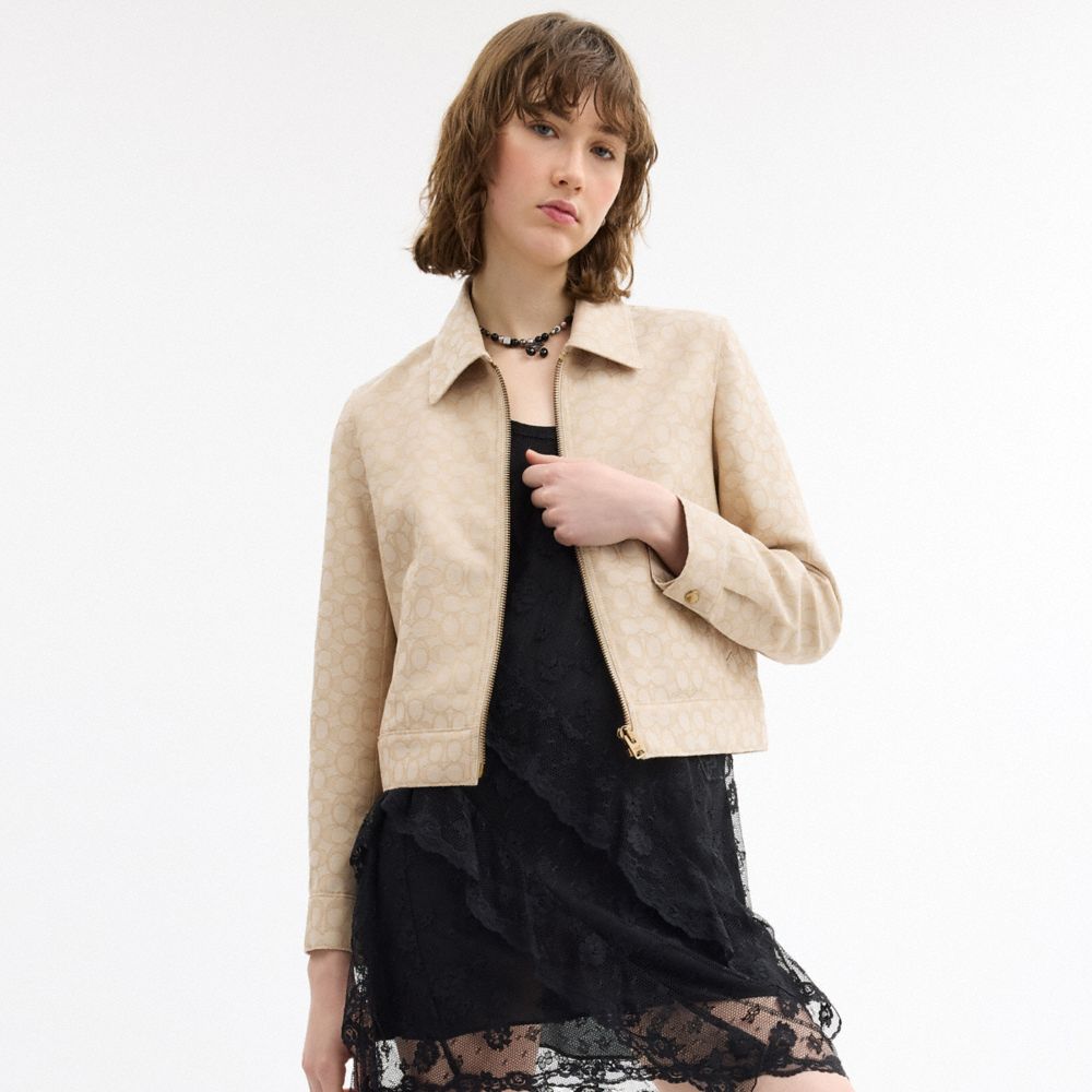 coach ジャケット Signature Zip Front Jacket | Coach Australia