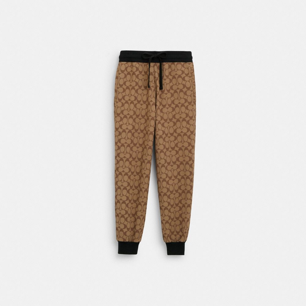 COACH CAH56 Signature Joggers KHAKI MULTI