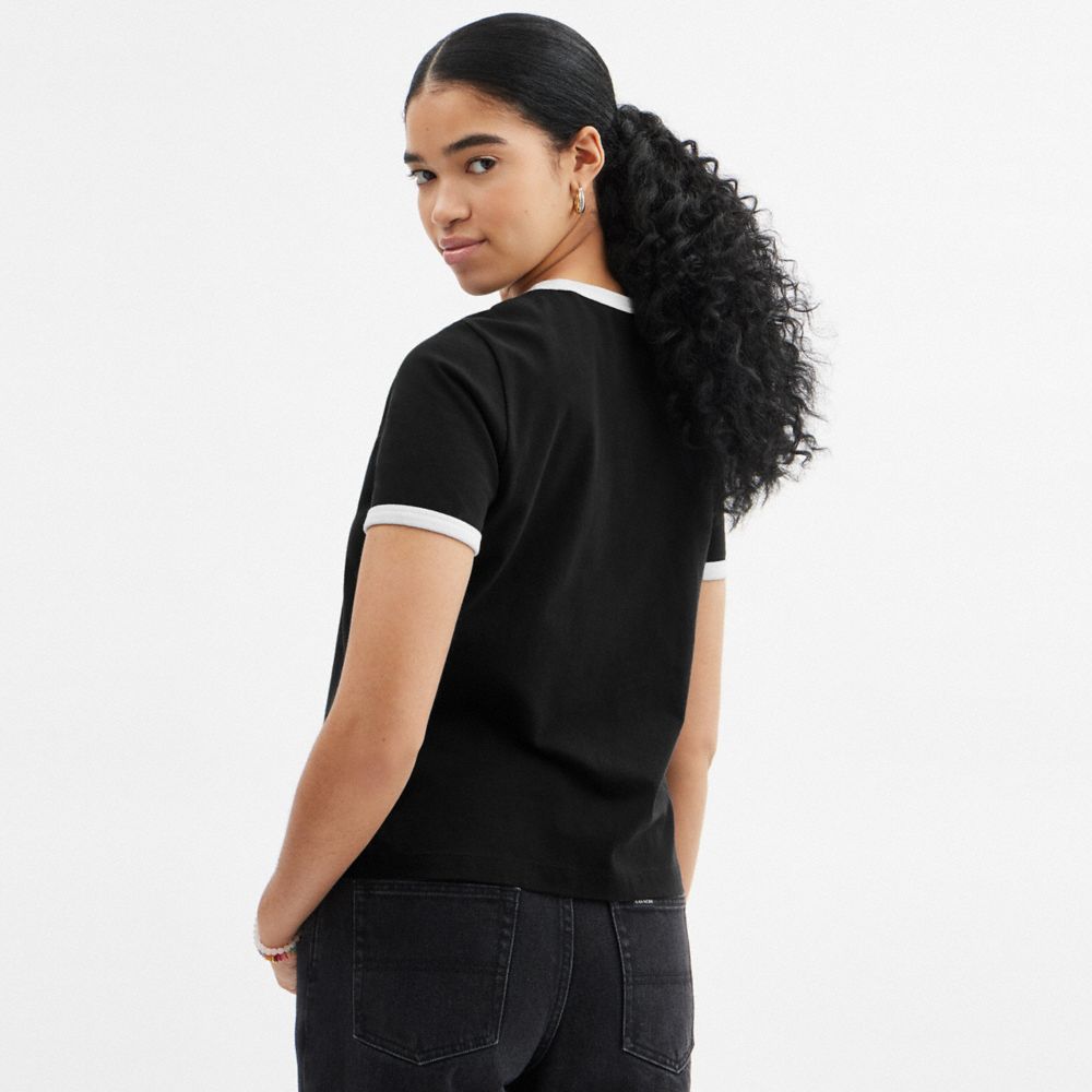 SPORTY SIGNATURE CLASSIC 70'S T-SHIRT IN ORGANIC COTTON