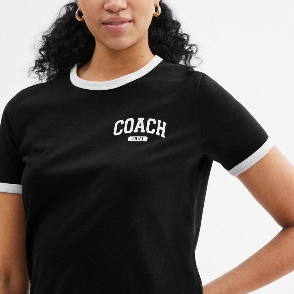 SPORTY SIGNATURE CLASSIC 70'S T-SHIRT IN ORGANIC COTTON