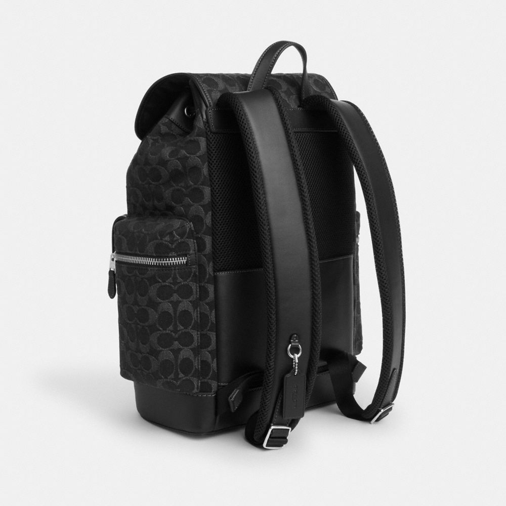 Sprint Backpack In Signature Denim | Coach Australia