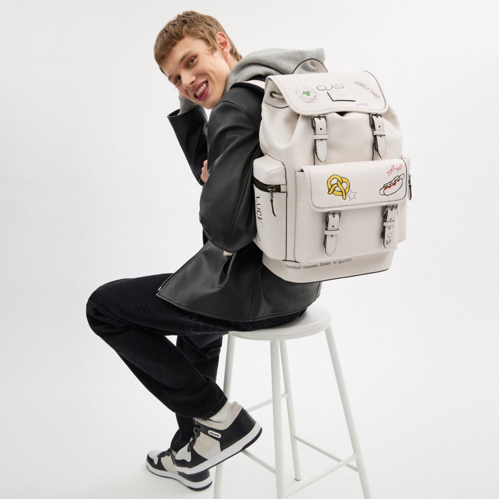 Sprint Backpack With Sketch Print | Coach Australia