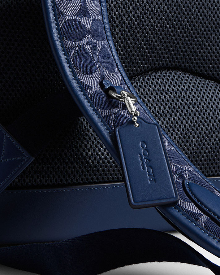 CHARTER BACKPACK IN SIGNATURE DENIM CHARTER BACKPACK IN SIGNATURE DENIM