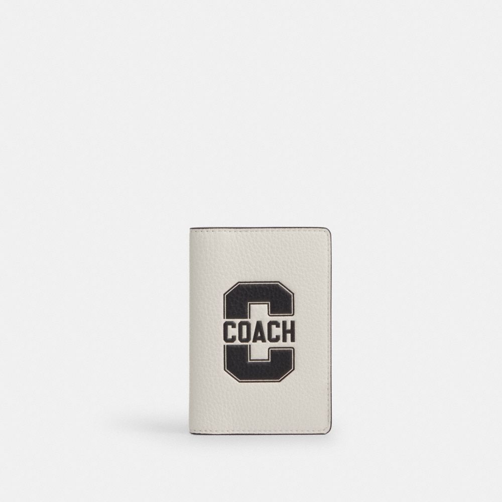 Id Card Wallet With Varsity Motif - CAK23 - Chalk & Black