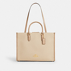 Maggie Tote Bag In Colorblock - CAK59 - Im/Dark Natural Multi