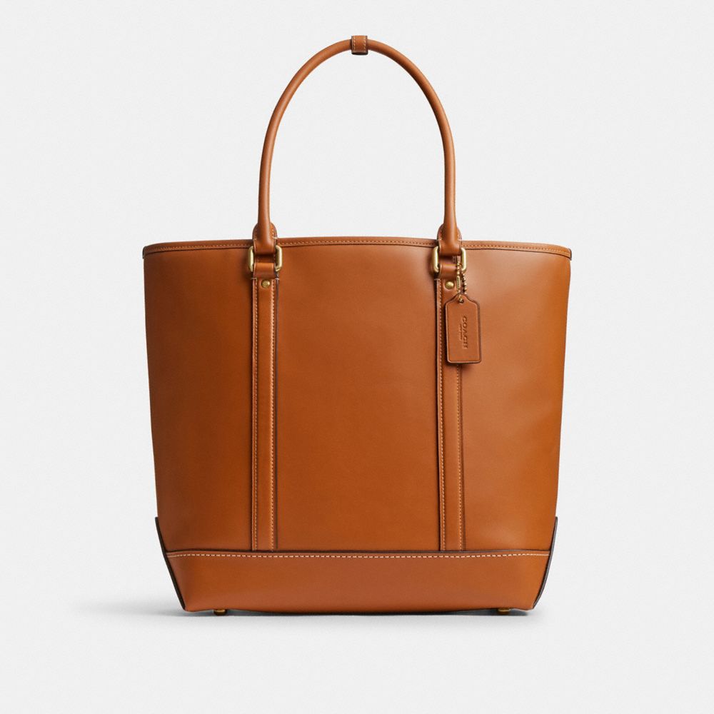 COACH&reg;,Metropolitan Tote 32 In Natural Glovetan,,Front View