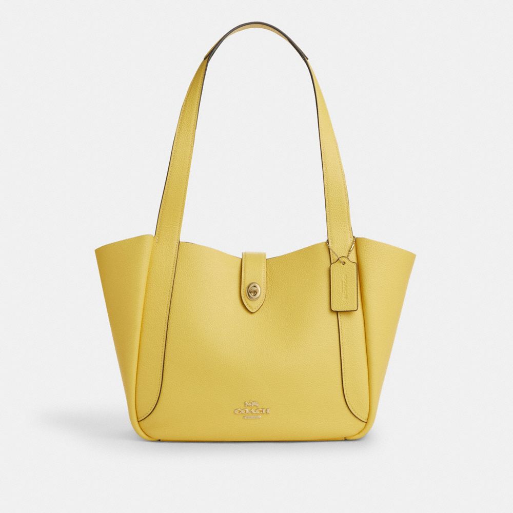 Hadley Turnlock Tote Bag - CAL17 - Gold/Yellow