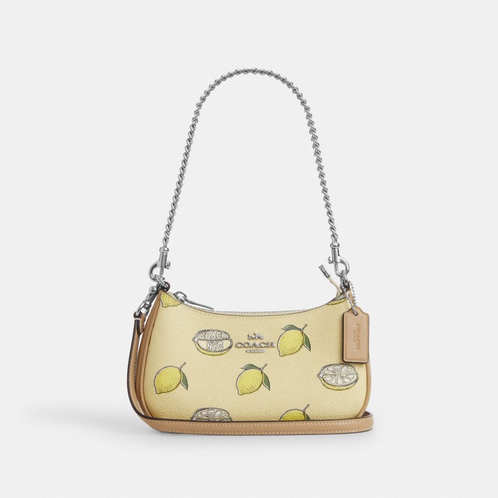 Teri Mini Crossbody Bag With Lemon Print - CAL21 - Sv/Garden Glade Multi