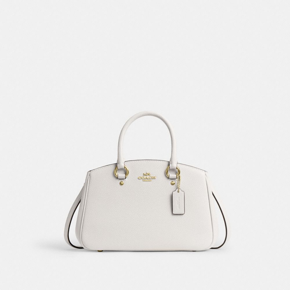 COACH CAL54 Savannah Small Carryall Bag GOLD/CHALK