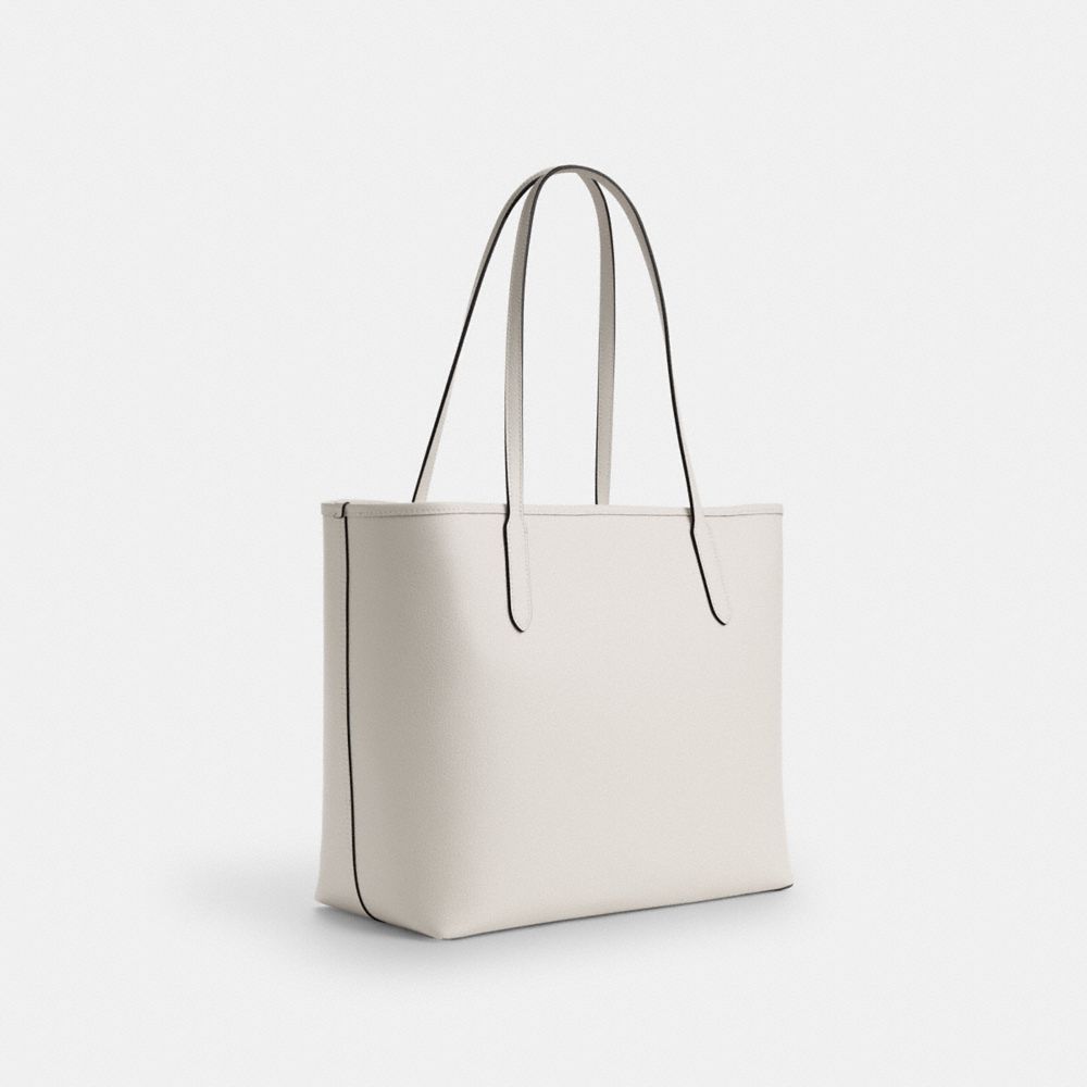 CITY TOTE BAG WITH STRAWBERRY GRAPHIC