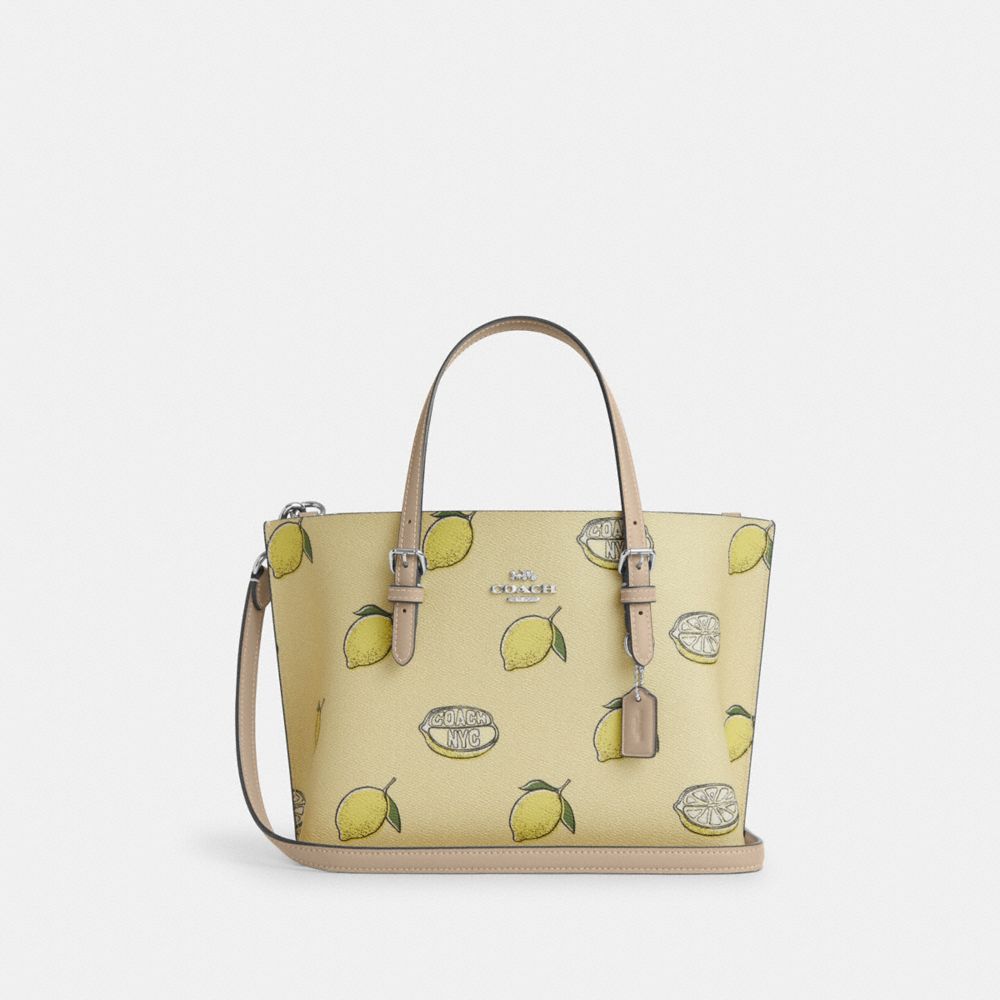 Mollie Tote Bag 25 With Lemon Print - CAL78 - Sv/Garden Glade Multi