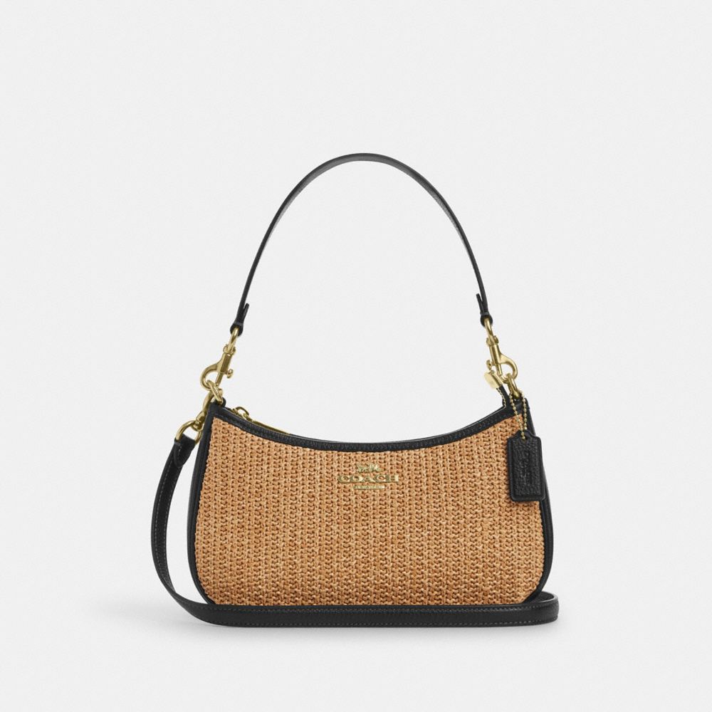 COACH CAL90 Teri Shoulder Bag IM/TOAST/BLACK