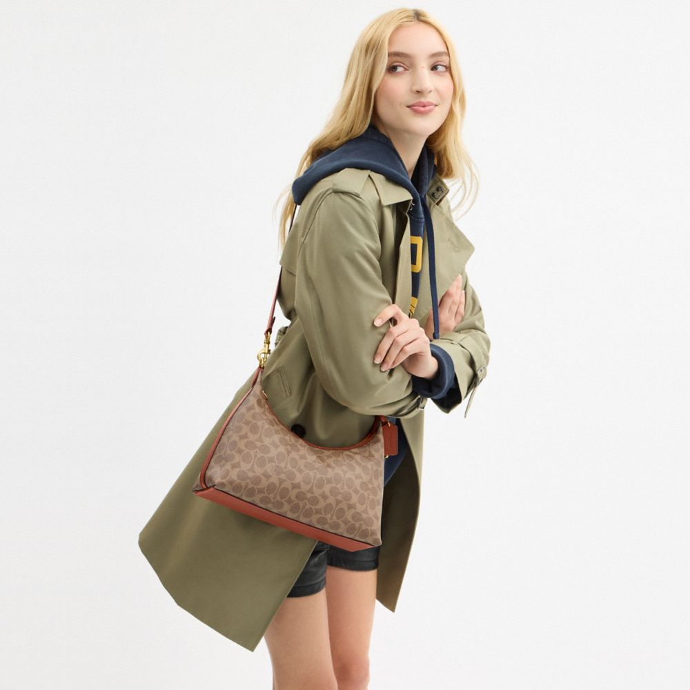 JULIET SHOULDER BAG IN SIGNATURE CANVAS