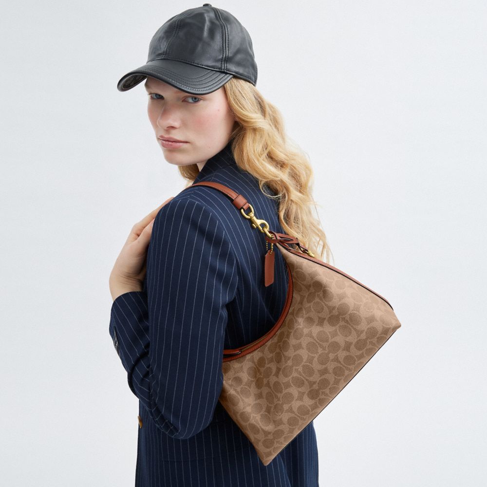 JULIET SHOULDER BAG IN SIGNATURE CANVAS