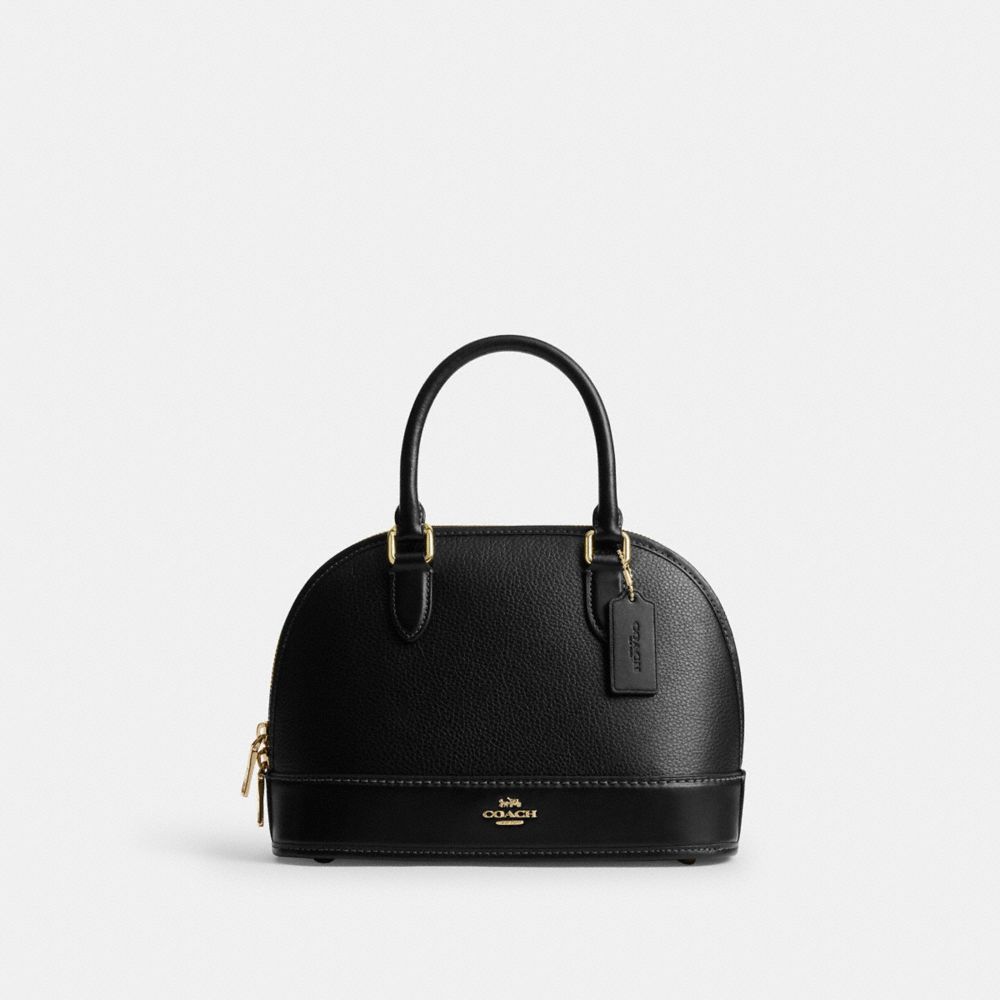 Sabrina Satchel Bag - CAM55 - Gold/Black