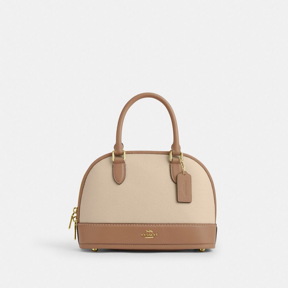 Sabrina Satchel Bag In Colorblock - CAM56 - Im/Ivory/Taupe