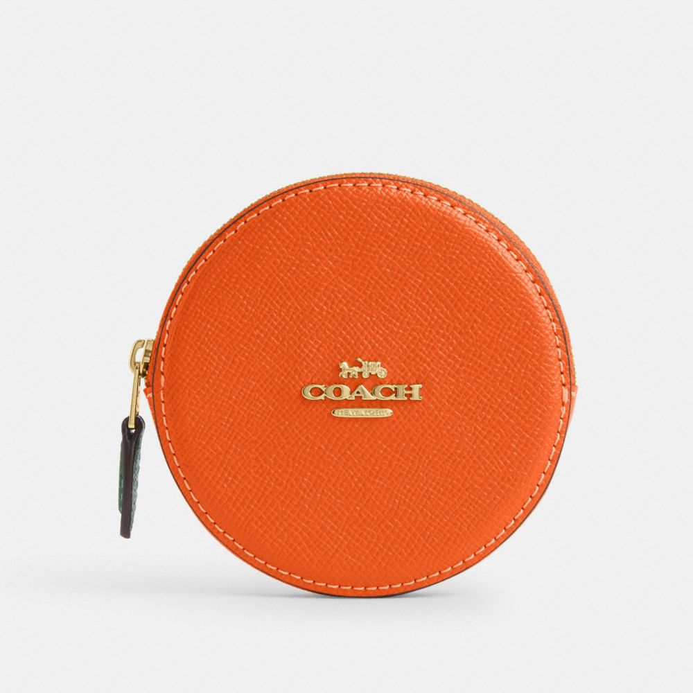 COACH CAN29 Orange Coin Case IM/SPICE ORANGE