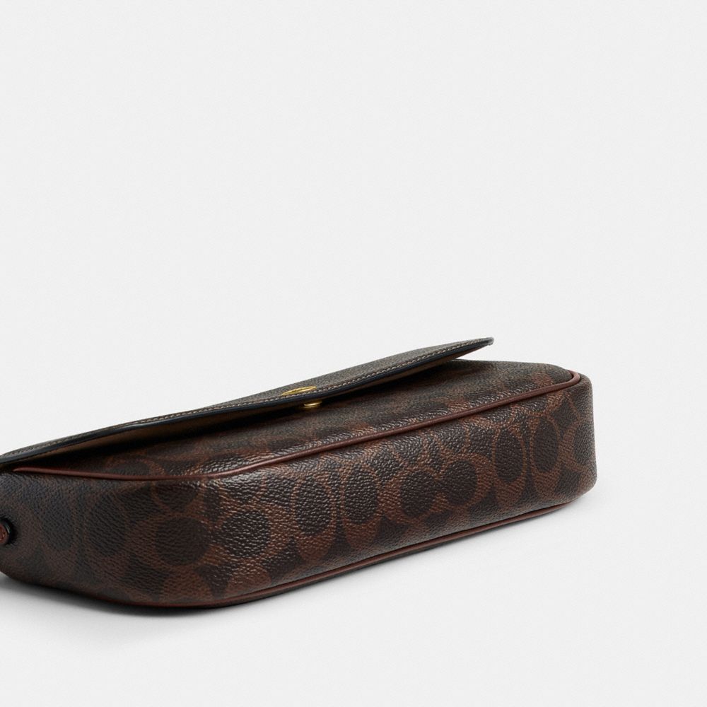 BROOK 經典 SIGNATURE 帆布翻蓋鏈條包