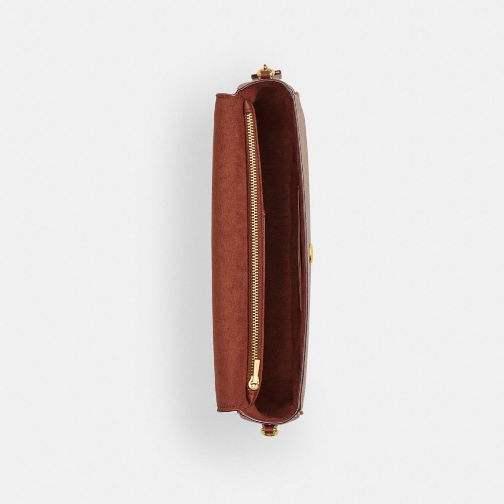 BROOK 經典 SIGNATURE 帆布翻蓋鏈條手袋