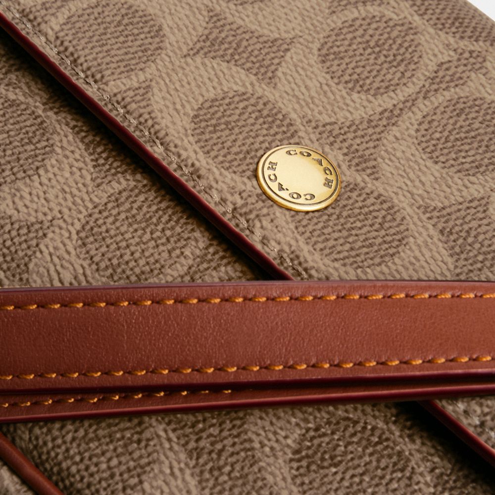 BROOK 經典 SIGNATURE 帆布翻蓋鏈條手袋