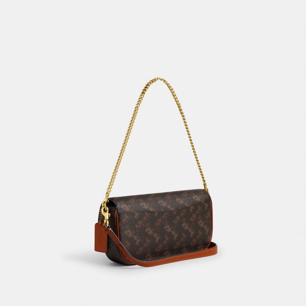 BROOK FLAP CHAIN BAG WITH HORSE AND CARRIAGE PRINT
