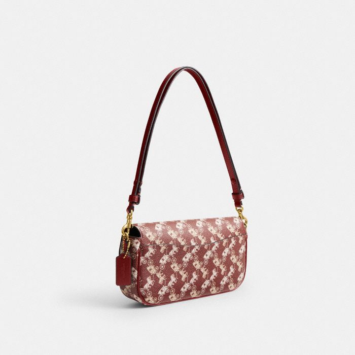 BROOK FLAP CHAIN BAG WITH HORSE AND CARRIAGE PRINT