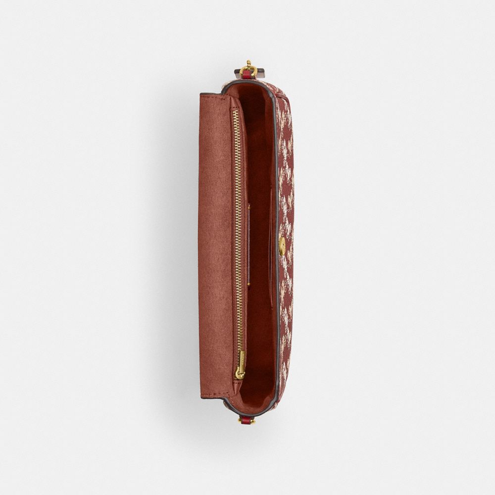 BROOK 馬車圖案印花 翻蓋鏈帶包