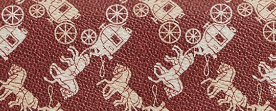 BROOK 馬車圖案印花 翻蓋鏈帶包