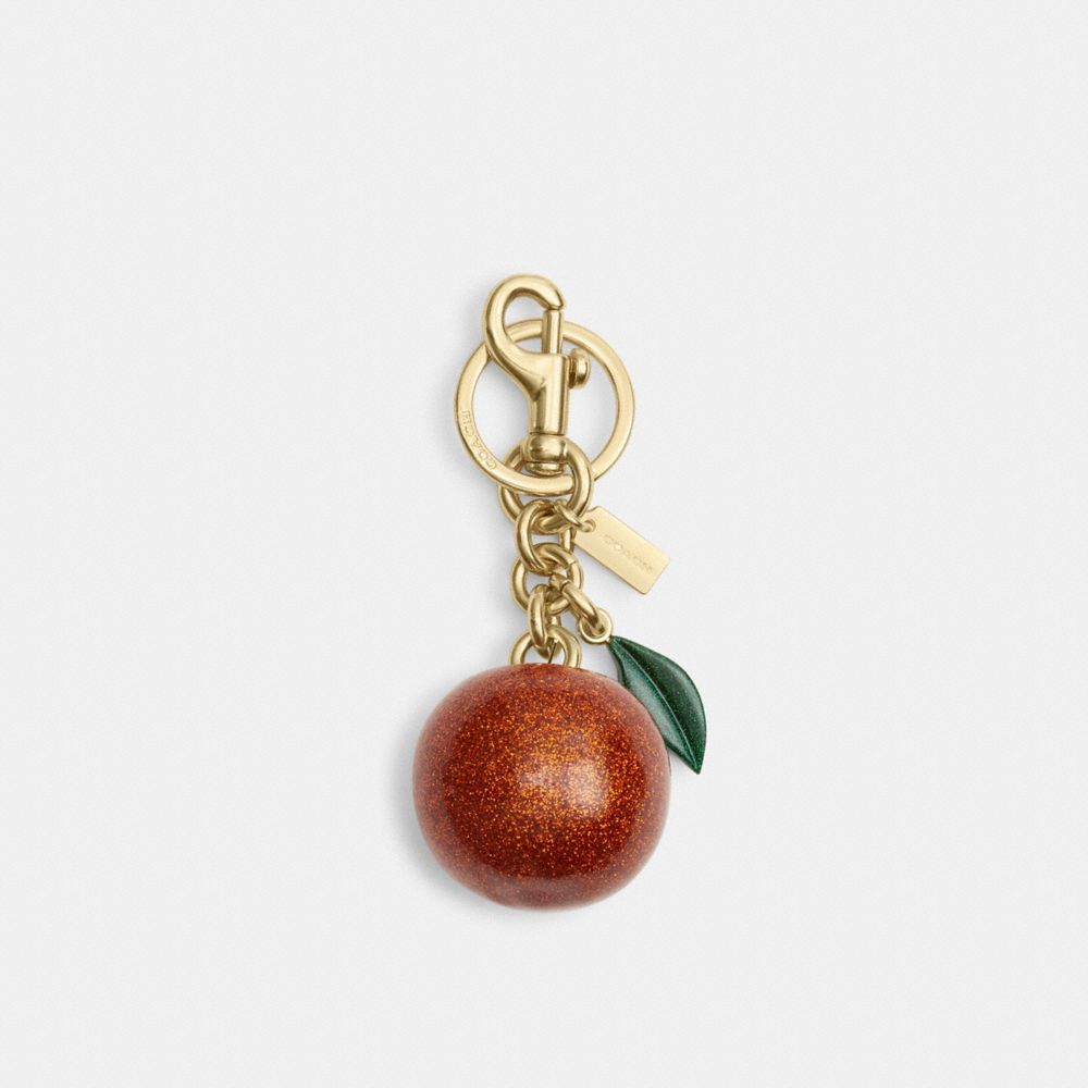 COACH CAO51 Orange Bag Charm IM/SPICE ORANGE