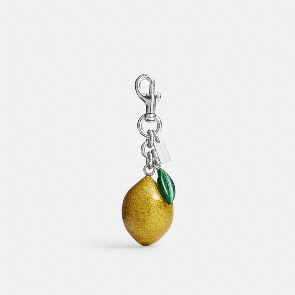 COACH CAO52 Lemon Bag Charm SV/GARDEN GLADE