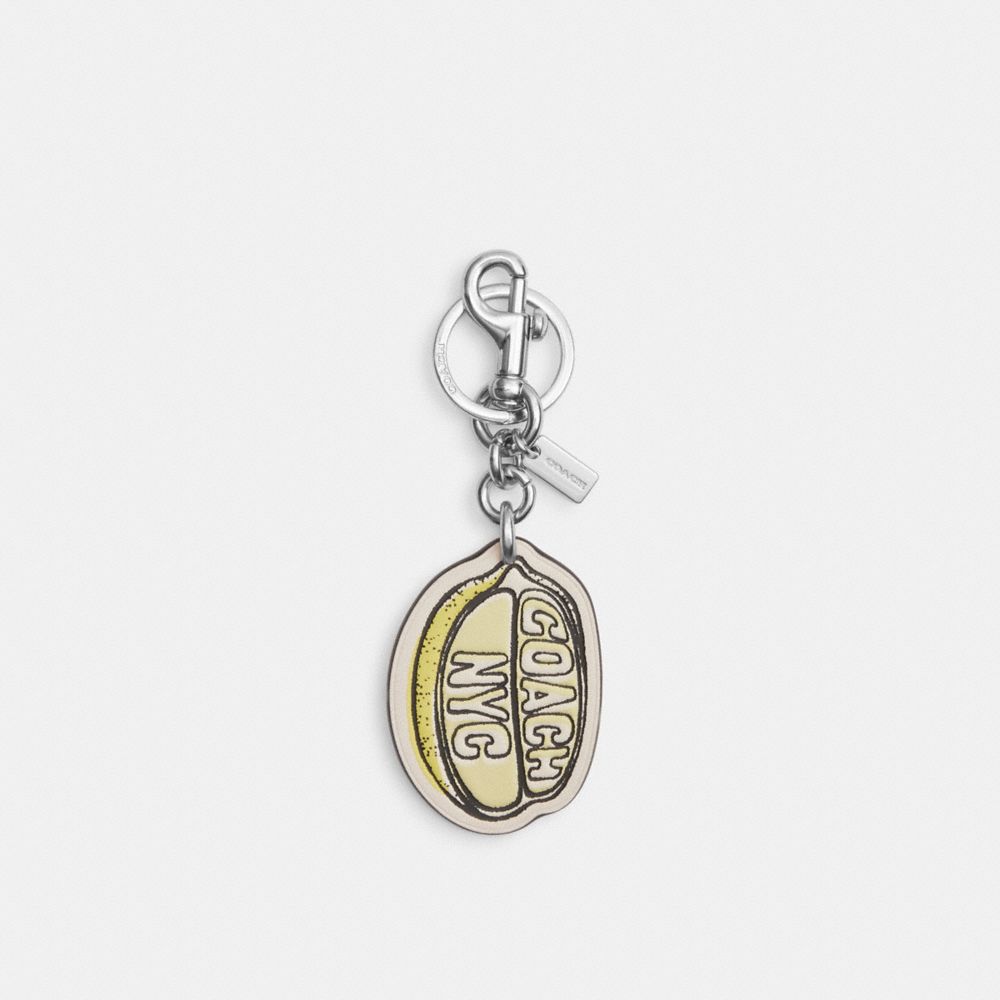 COACH CAO55 Lemon Bag Charm SV/GARDEN GLADE MULTI