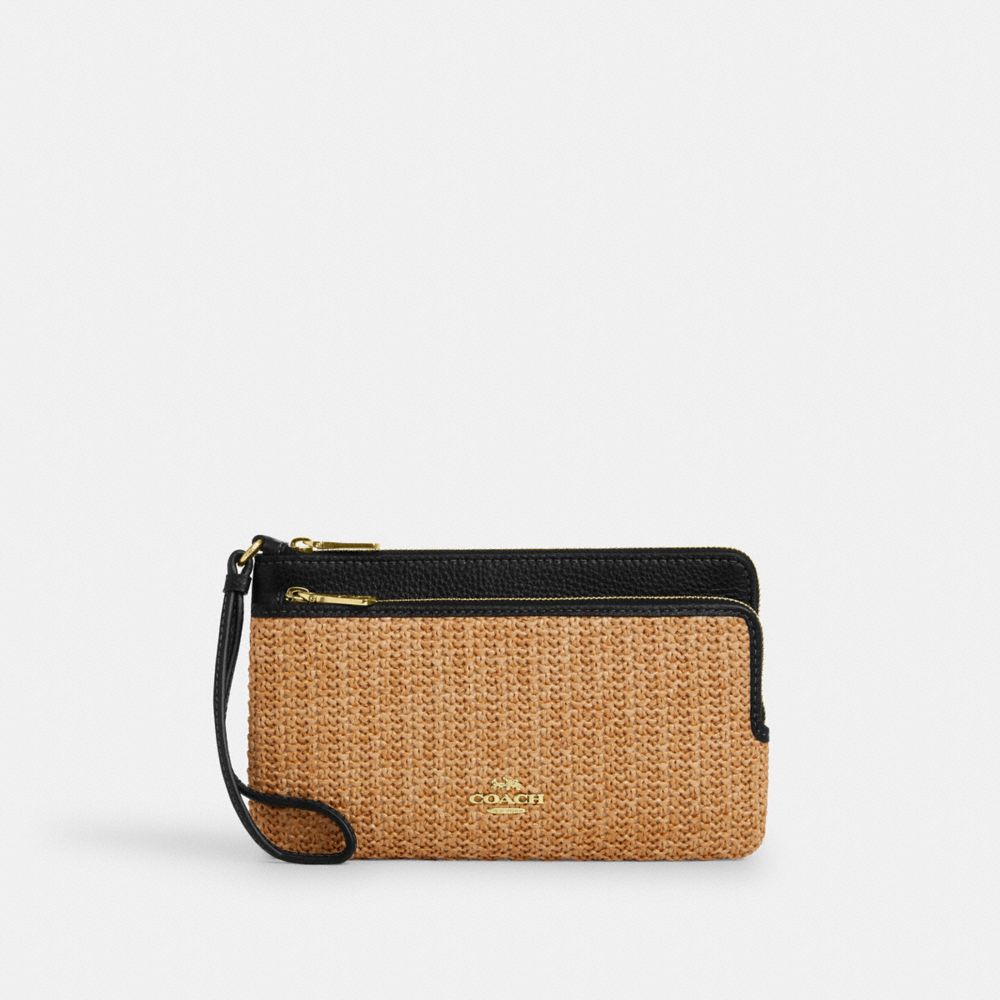 Double Zip Wallet - CAP26 - Im/Toast/Black