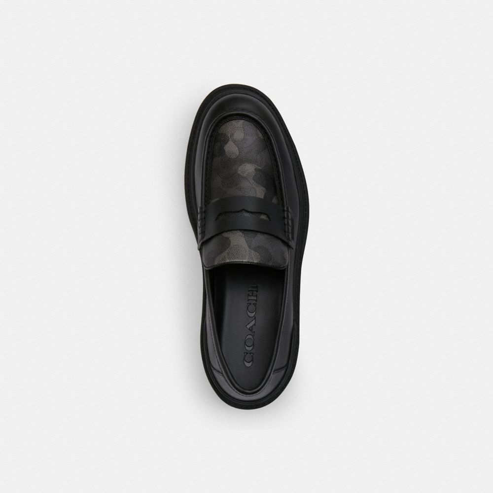 PLATFORM LOAFER WITH SIGNATURE CAMO PRINT