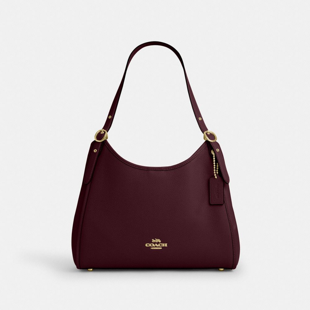 Erin Shoulder Bag - CAQ86 - Gold/Dark Wine