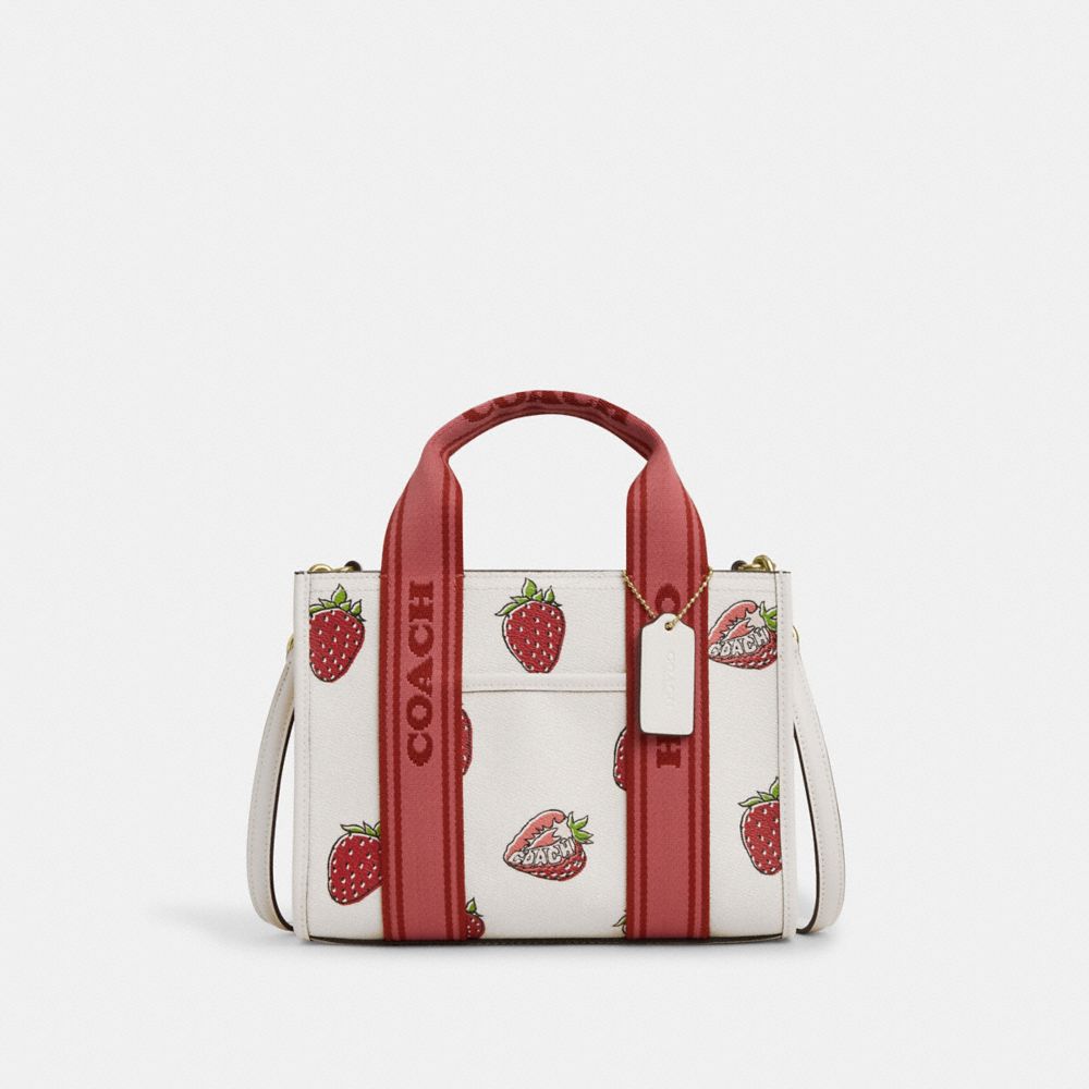 Smith Tote Bag 24 With Strawberry Print - CAR80 - Gold/Chalk Multi