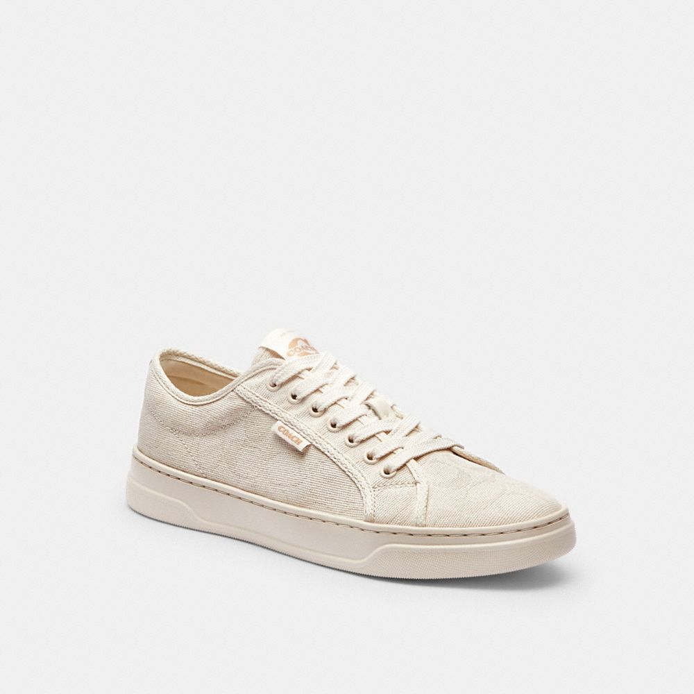 COACH CAS55 Canvas Sneaker Chalk