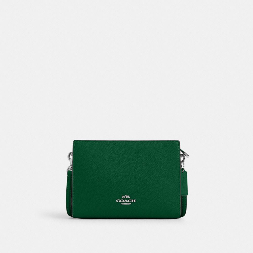 Slim Crossbody Bag - CAT21 - Silver/Shamrock