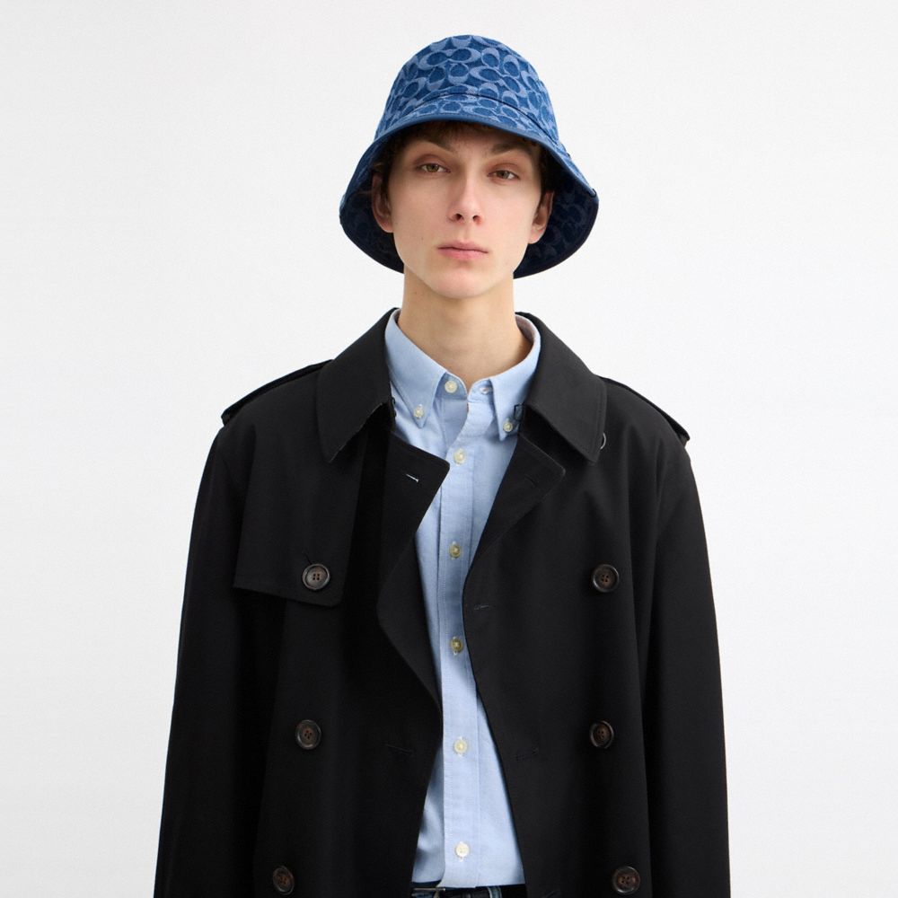 SIGNATURE DENIM BUCKET HAT