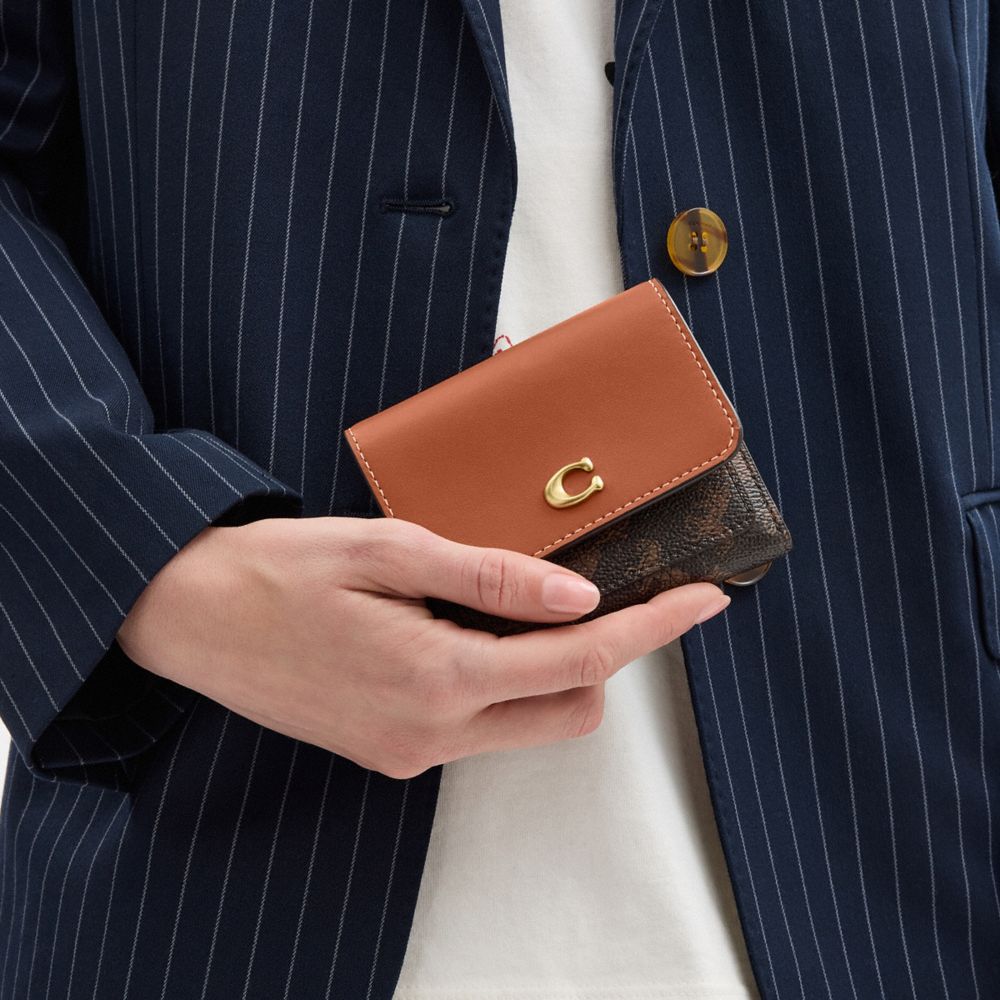 MILA SMALL FLAP WALLET WITH HORSE AND CARRIAGE PRINT