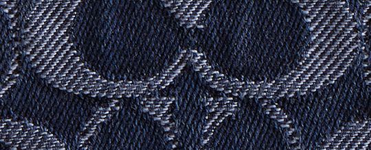 經典 SIGNATURE丹寧布ESSENTIAL小號環繞式拉鍊卡夾