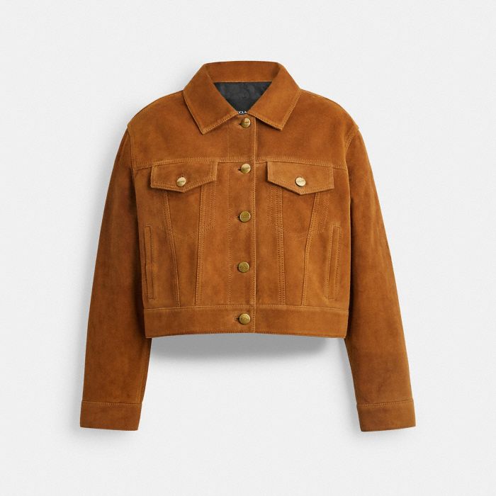 CROPPED SUEDE JACKET