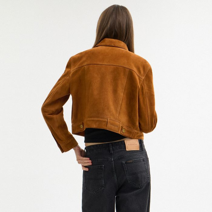 CROPPED SUEDE JACKET