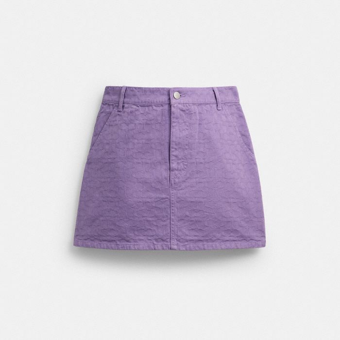 SIGNATURE DENIM SKIRT